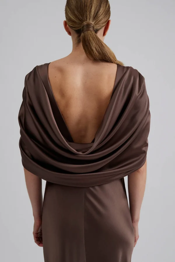 Malina - Louise Maxi Dress Chocolate