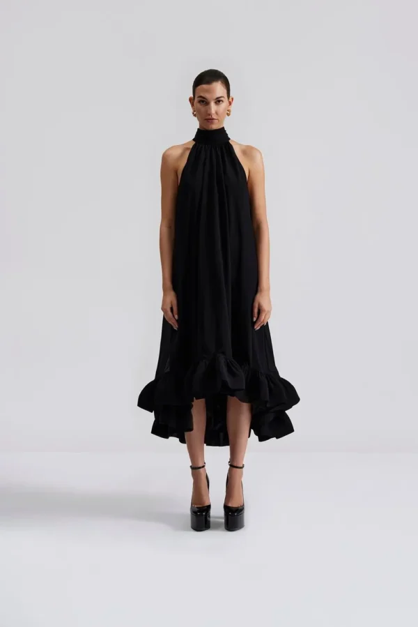 Malina - Sabrina Maxi Dress Black