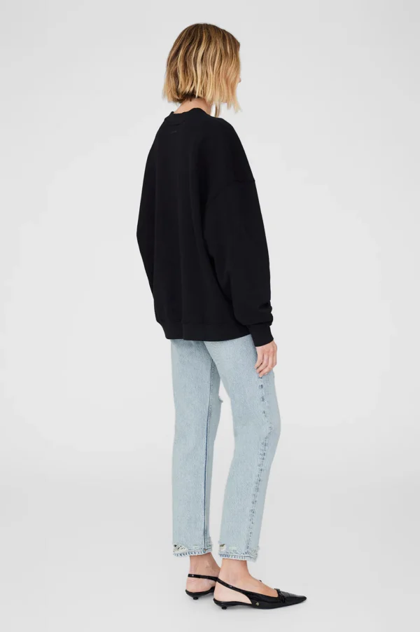 Anine Bing - Miles Oversize Sweatshirt Letterman Off White