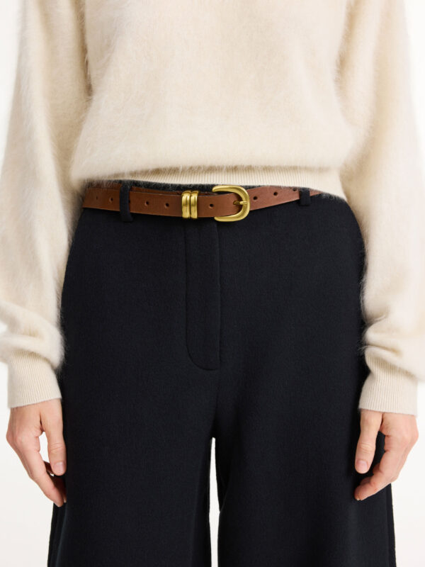 By Malene Birger - Zoilo Leather Belt Dark Brown