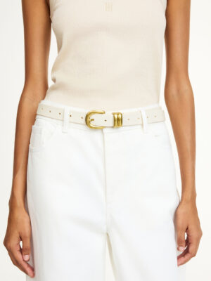 By Malene Birger - Zoilo Leather Belt Soft White