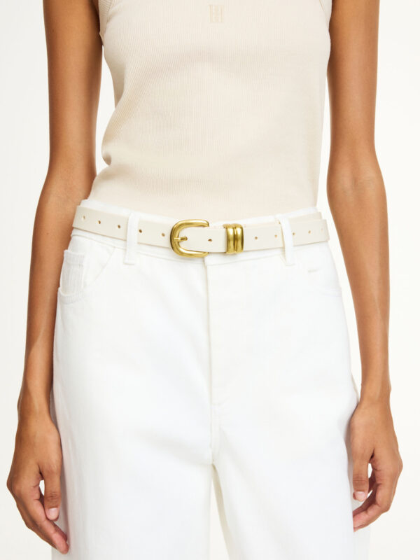 By Malene Birger - Zoilo Leather Belt Soft White