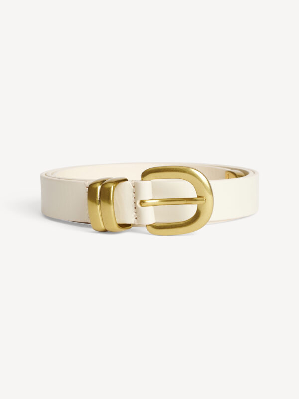 By Malene Birger - Zoilo Leather Belt Soft White