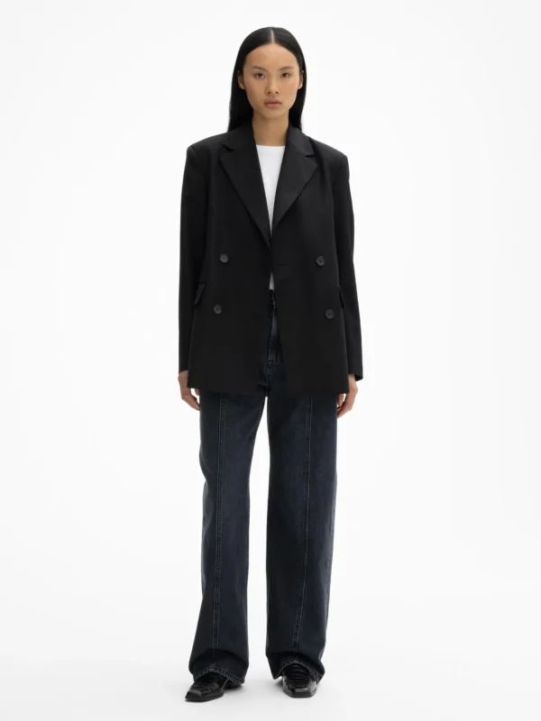 House of Dagmar - Classic Wool Blazer Black