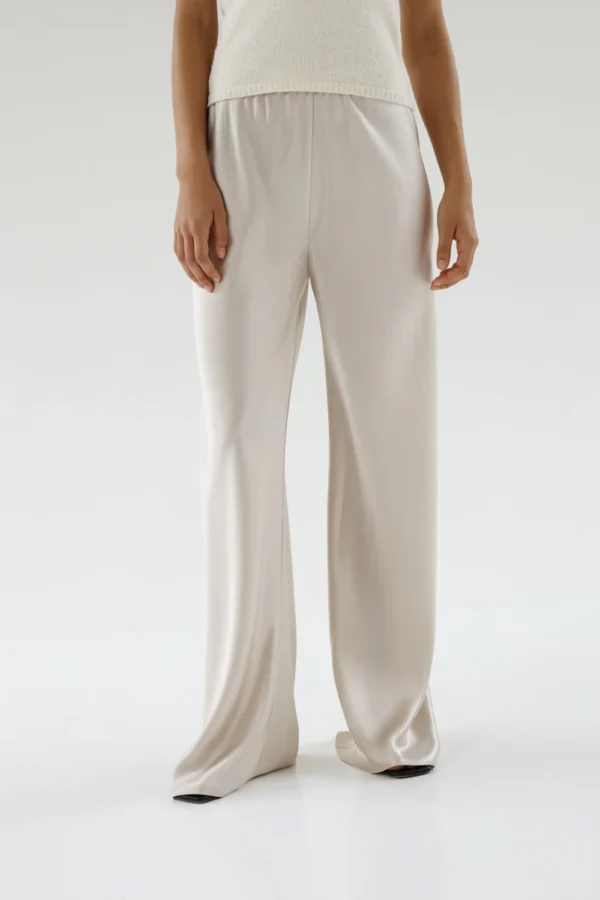 Almada Label - Bias Satin Pants Pearl