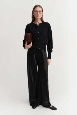 Amlada Label - Bias Satin Pant Black