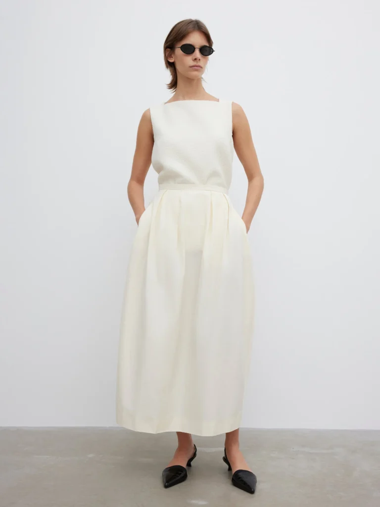 House of Dagmar - Curved Pleated Skirt