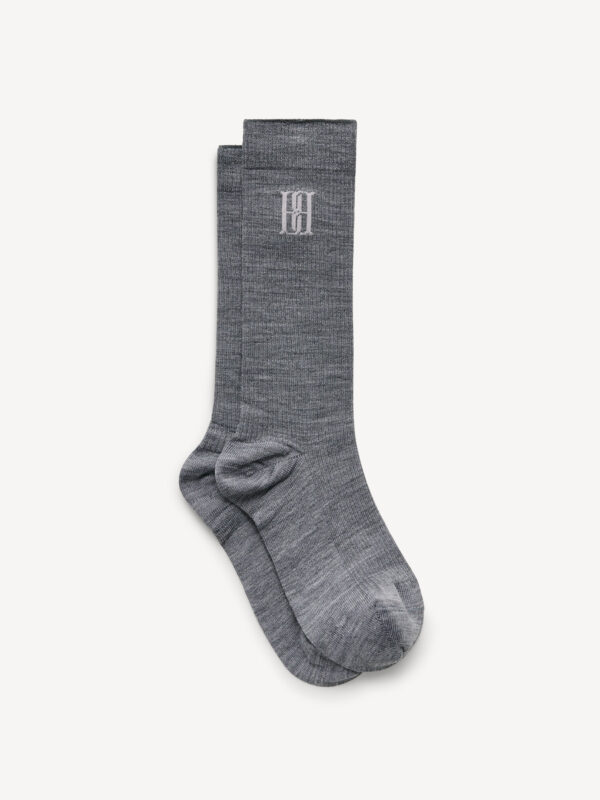 By Malene Birger - Leiano Wool-Blend Socks Grey Melange