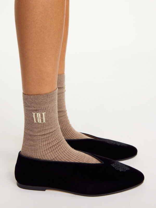 By Malene Birger - Leiano Wool-Blend Socks Warm Brown