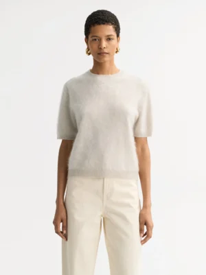 Soft Goat - Brushed Short Sleeve Chalk