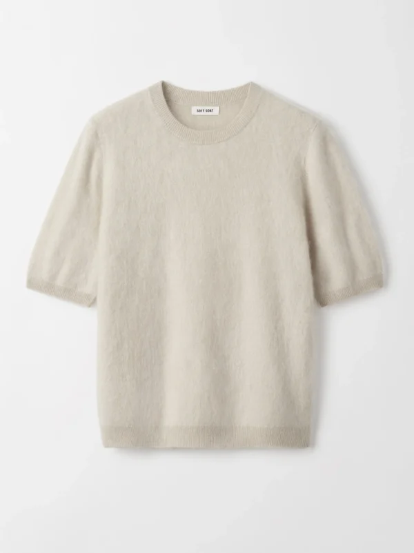 Soft Goat - Brushed Short Sleeve Chalk