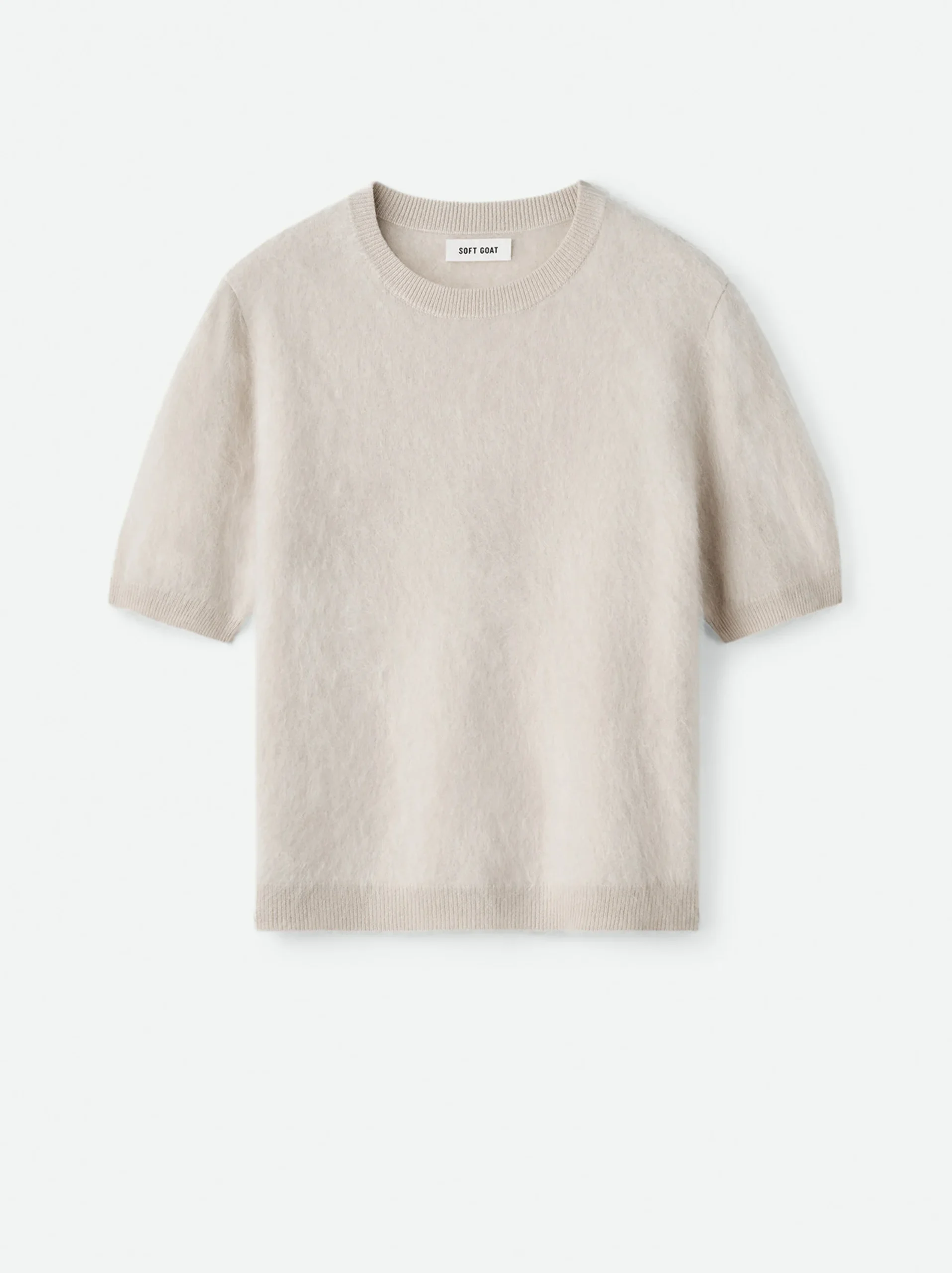 Soft Goat - Brushed Short Sleeve Chalk