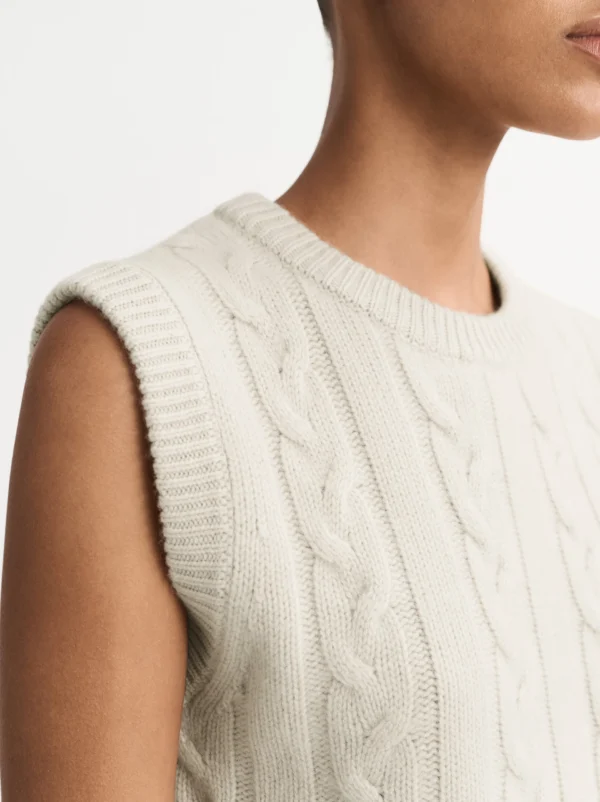 Soft Goat - Cable Knit Singlet