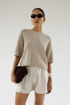 Almada Label - Fei T-Shirt Taupe