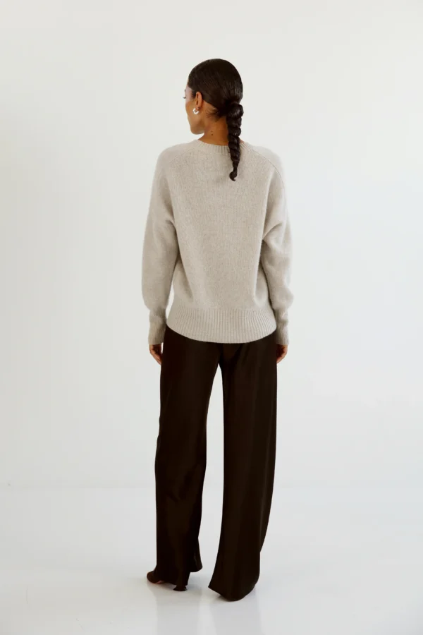 Almada Label - Mica Crewneck Sweater Taupe