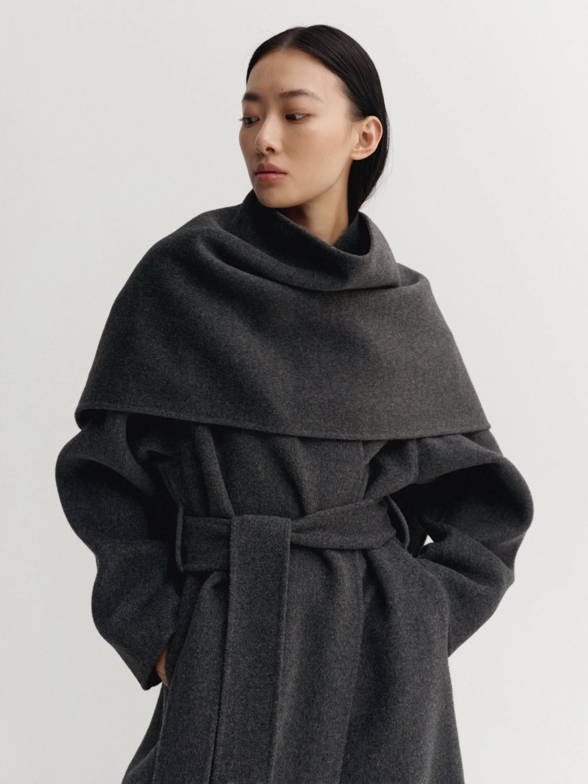 Almada Label - Micha Doublé Scarf Dark Grey
