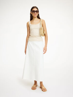 By Malene Birger - Carlas Organic Denim Skirt Soft White