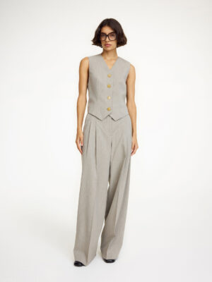 By Malene Birger - Cymbaria Trousers Grey Brown Melange