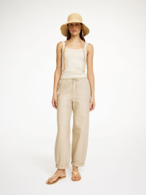 By Malene Birger - Joanni Leather Trousers Cement