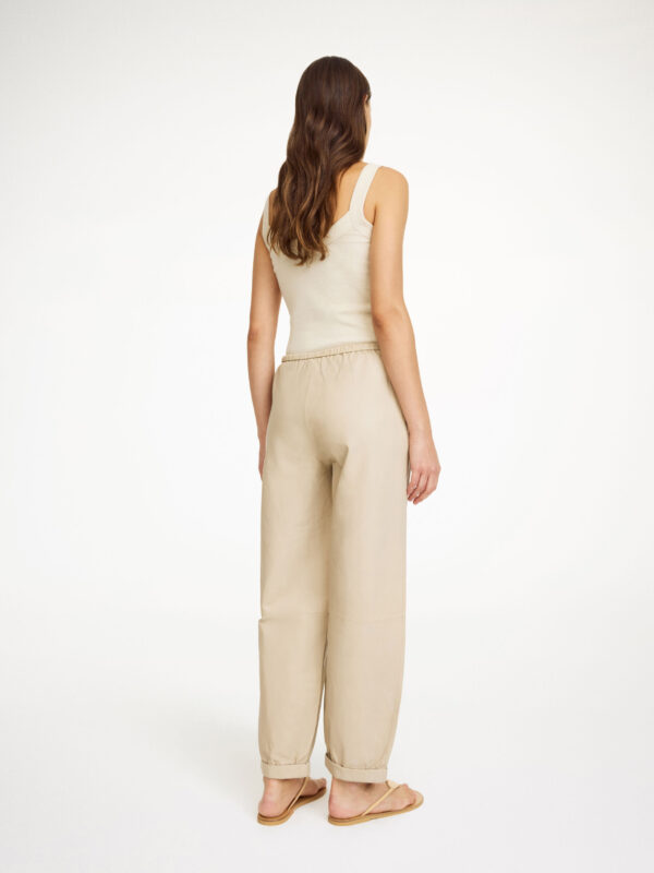 By Malene Birger - Joanni Leather Trousers Cement