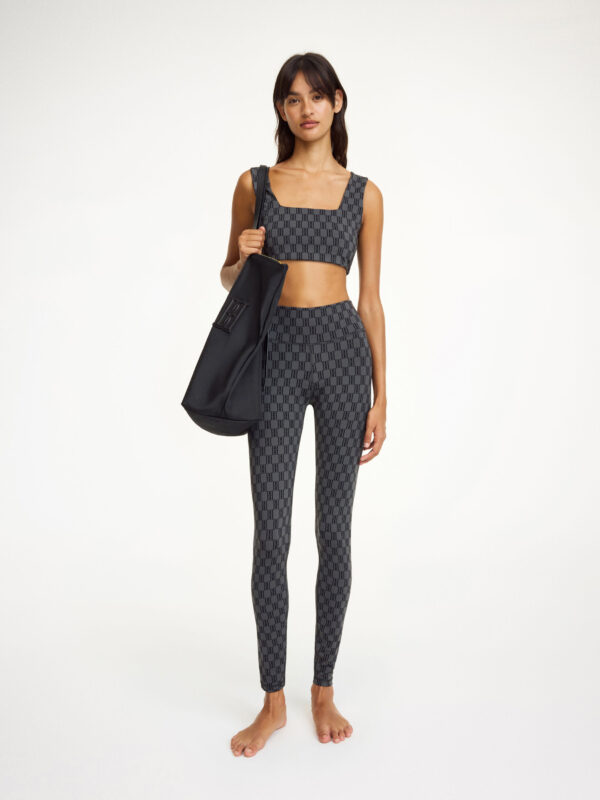 By Malene Birger - Polene Athletic Leggings Monogram Black & Grey