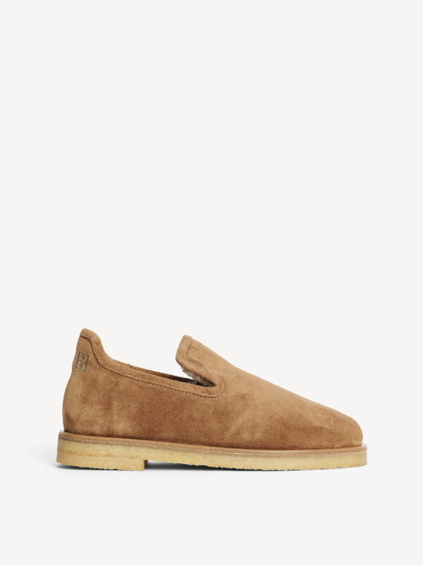 By Malene Birger - Romine Suede Slippers Tobacco Brown