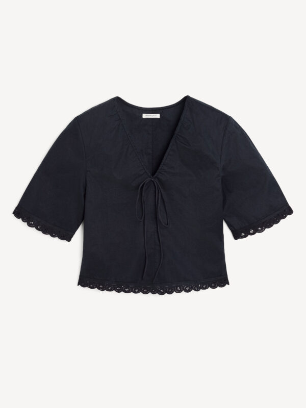 By Malene Birger - Ulrikke Organic Cotton Top Black