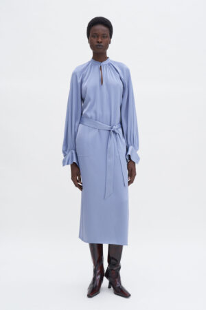 Filippa K - Belted Long Sleeve Dress Air Blue