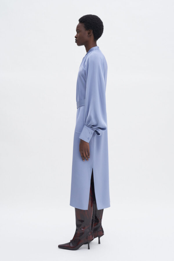 Filippa K - Belted Long Sleeve Dress Air Blue