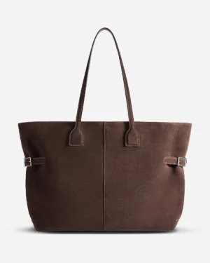 Flattered - Lesley Tote Bag Suede Chocolate