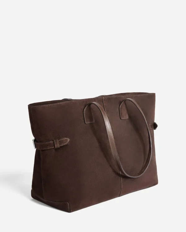 Flattered - Lesley Tote Bag Suede Chocolate