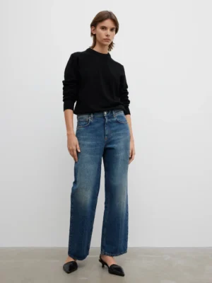 House of Dagmar - Cropped Denim Vintage Blue