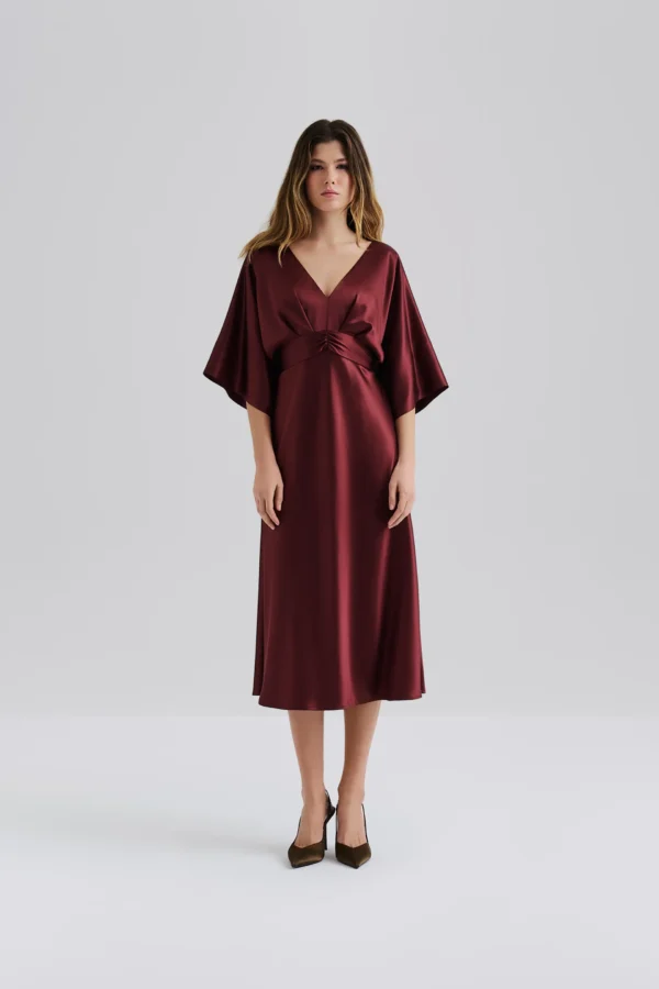 Malina - Juno Midi Dress Wine