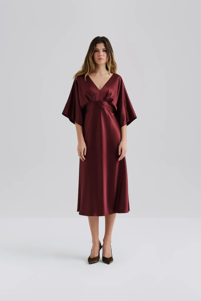 Malina - Juno Midi Dress Wine