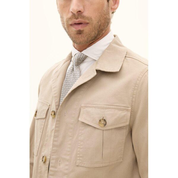 Oscar Jacobson - Safari Shirt Jacket Dusty Beige