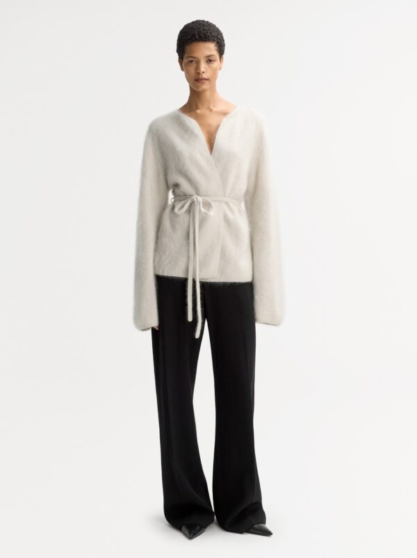 Soft Goat - Brushed Cardigan Chalk