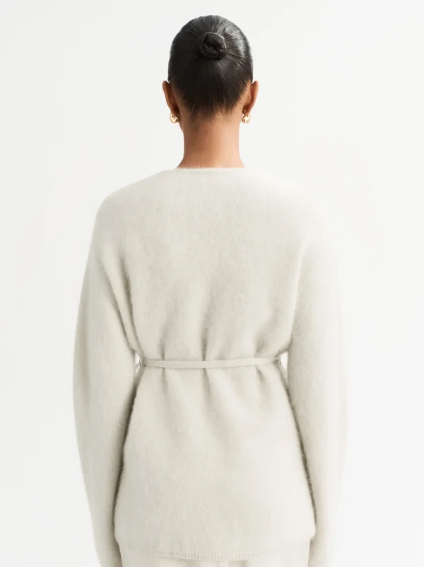 Soft Goat - Brushed Cardigan Chalk