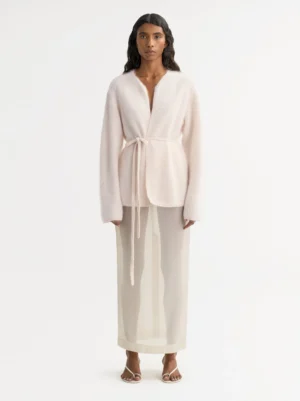 Soft Goat - Brushed Cardigan Powder
