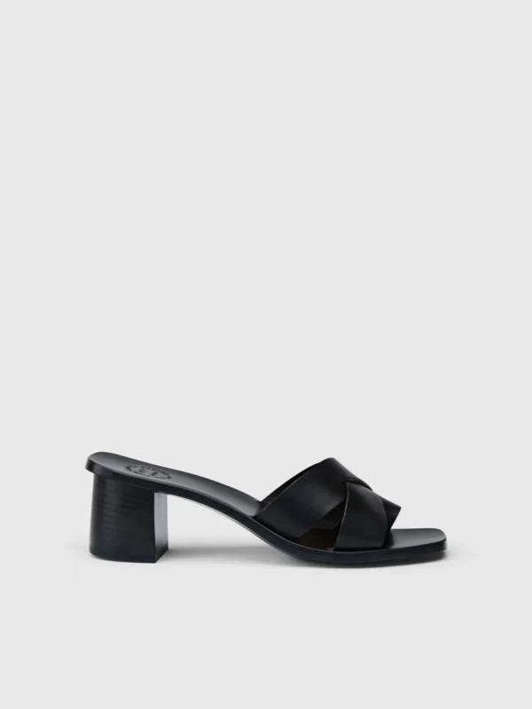 ATP Atelier - Arcole Leather Heeled Sandals Black