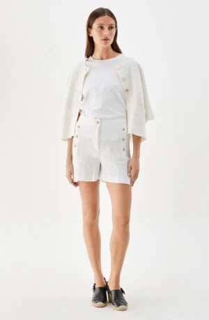 Busnel - Pixie Linen Shorts White