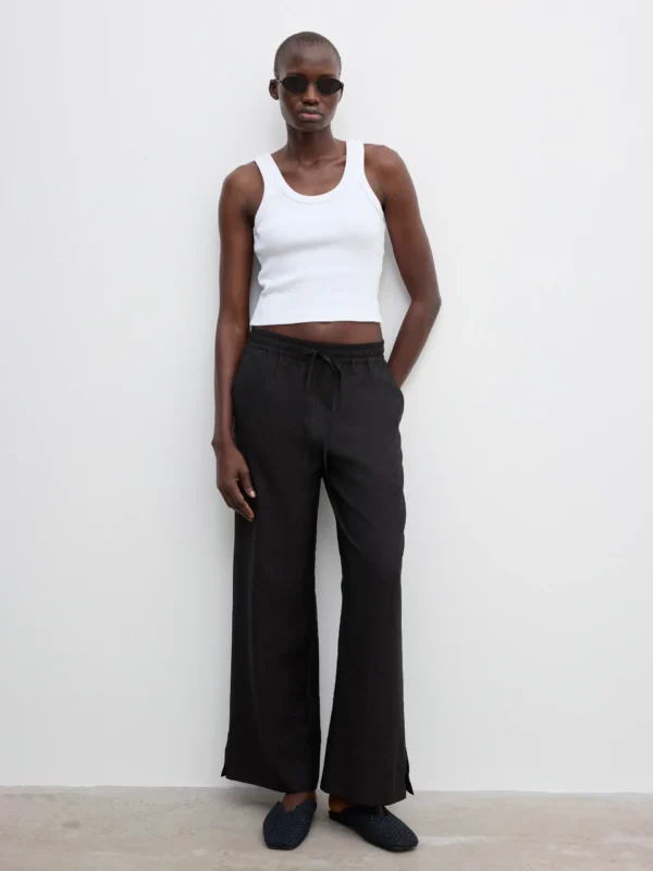 House of Dagmar - Drawstring Trousers Black