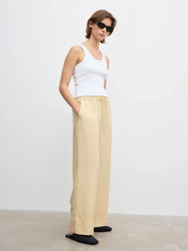 House of Dagmar - Drawstring Trousers Desert Sand