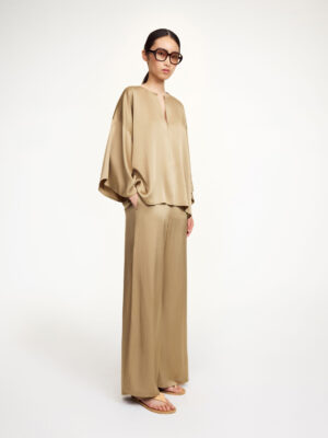 By Malene Birger - Lucee Flared Trousers Kelp
