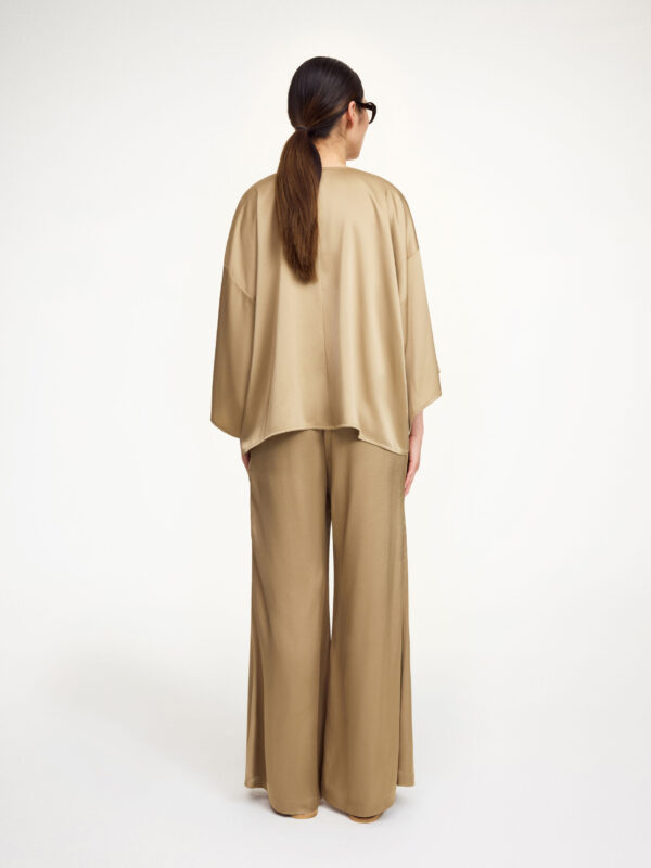 By Malene Birger - Lucee Flared Trousers Kelp