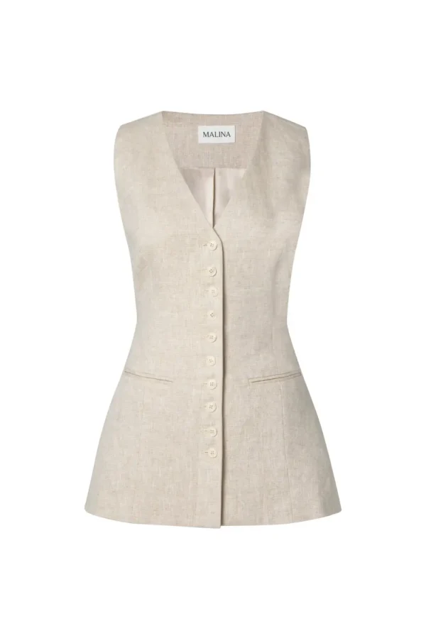 Malina - Cielo Linen Vest