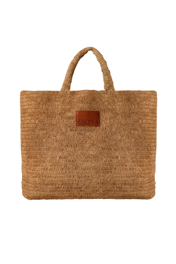 Malina - Elsya Raffia Tote Bag