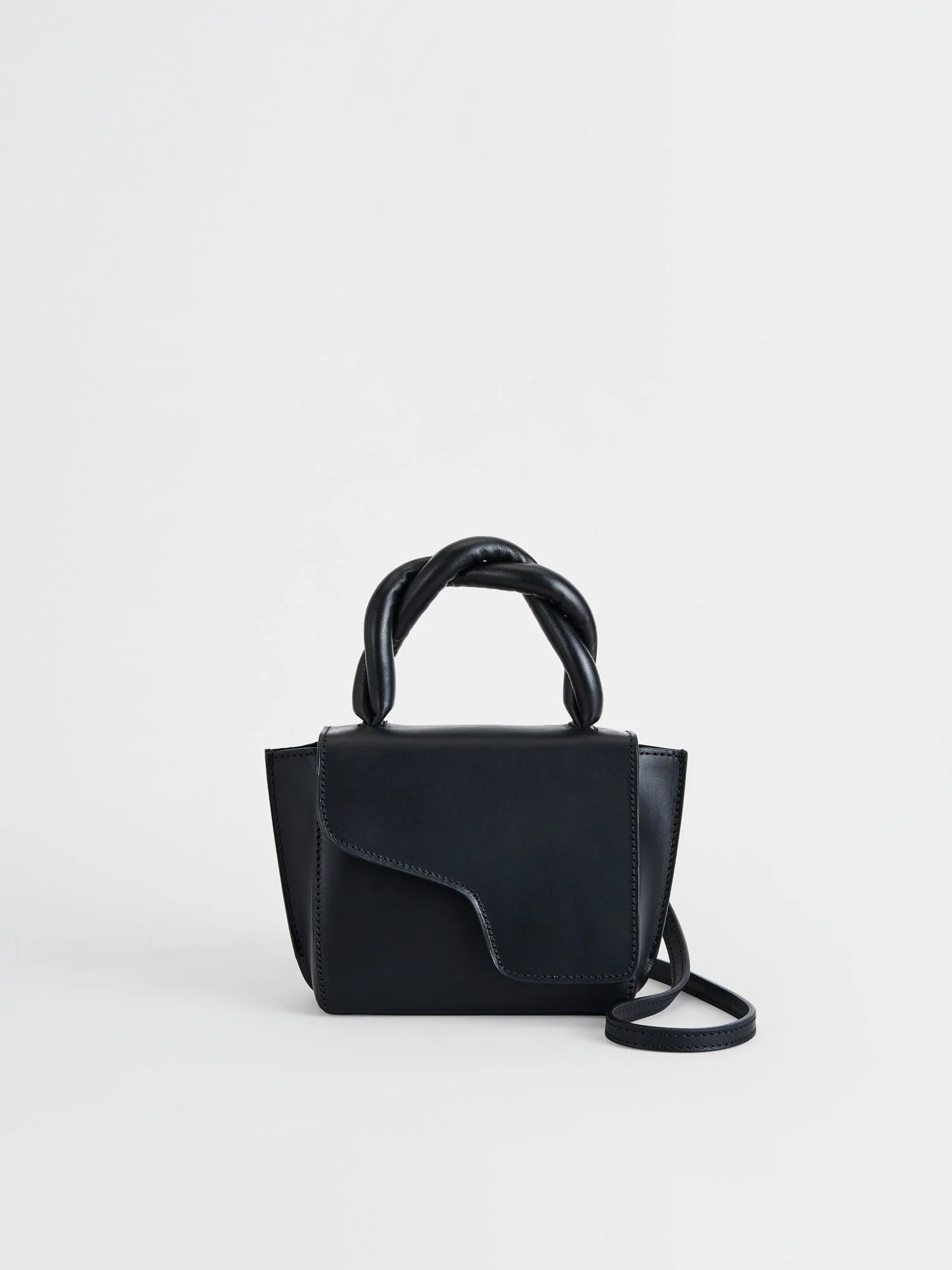 ATP Atelier - Montalbano Black Leather Nappa Mini Handbag