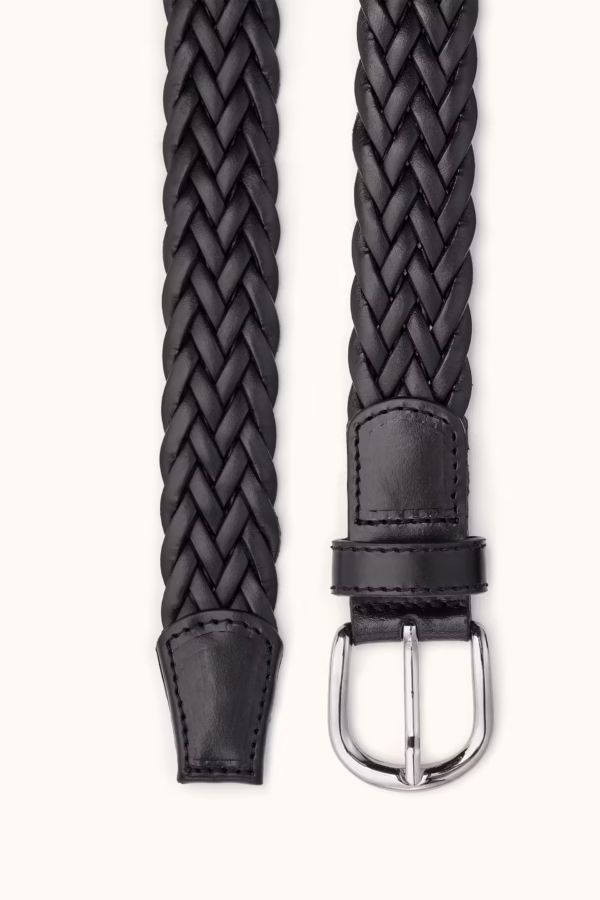 Oscar Jacobson - Round Buckle Braided Belt