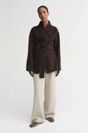 Almada Label - Noorie Double Coat Chocolate