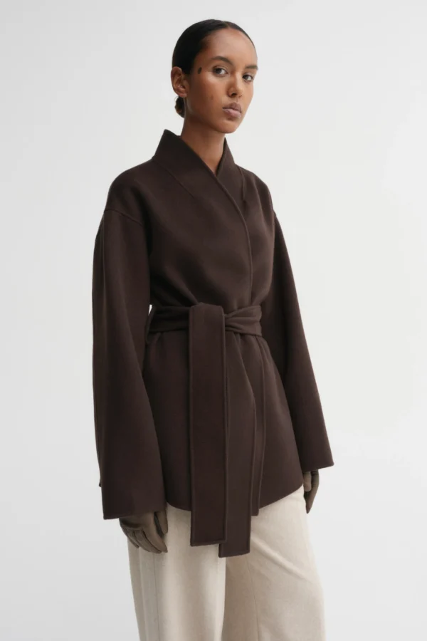 Almada Label - Noorie Double Coat Chocolate